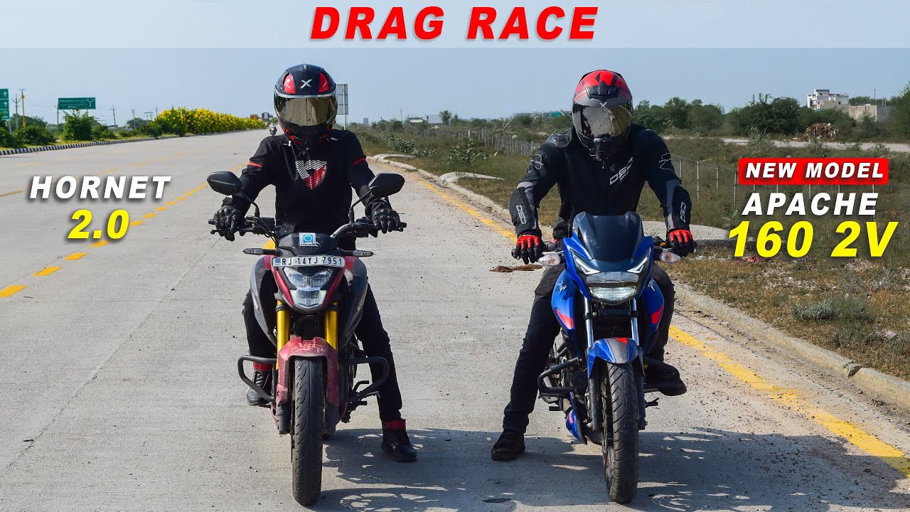 New 2022 Apache 160 2V vs Hornet 2.0 : Drag Race | आज इसने वक़्त और जज्बात ही बदल दिए !!