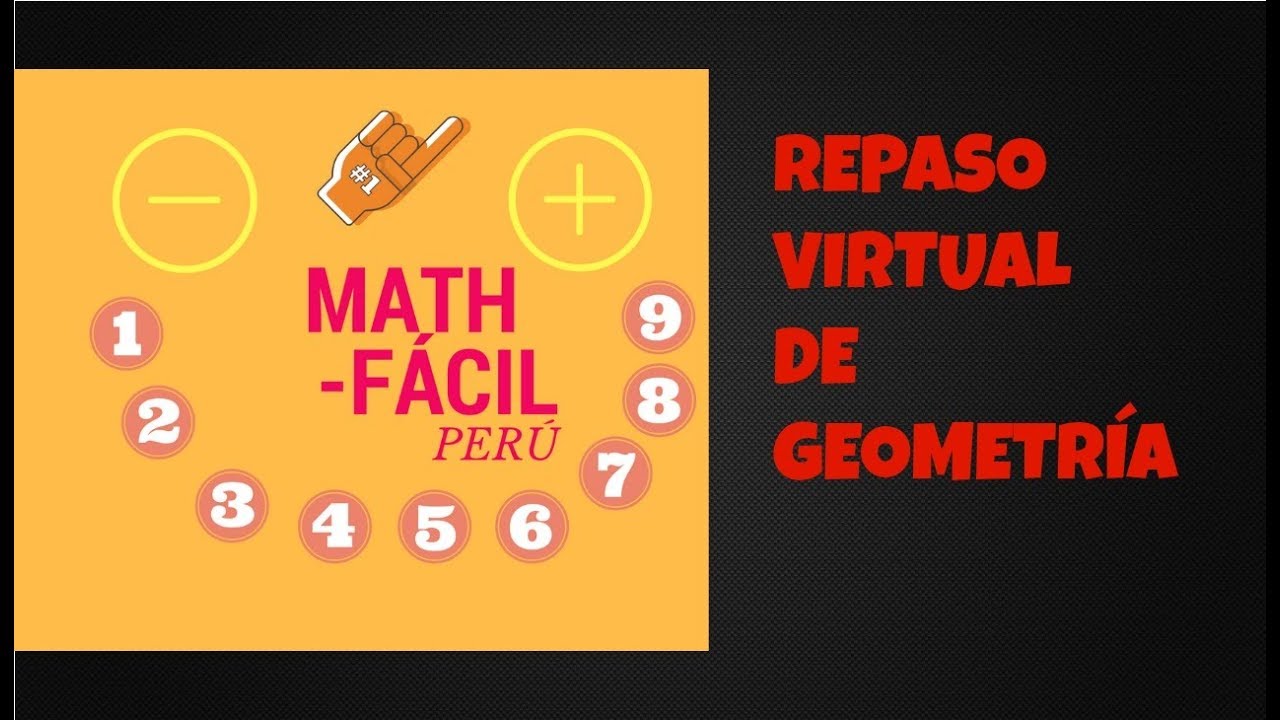 REPASO VIRTUAL DE GEOMETR&Iacute;A - MATH F&Aacute;CIL &Ntilde;AFE - PER&Uacute;
