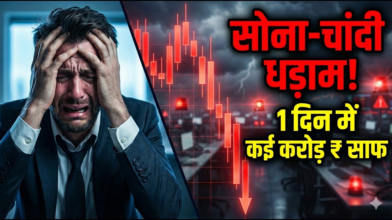 सोना-चांदी धड़ाम: 1 दिन में काफी बड़ी गिरावट! | Gold Price Crash2026 | AllTheTruth 