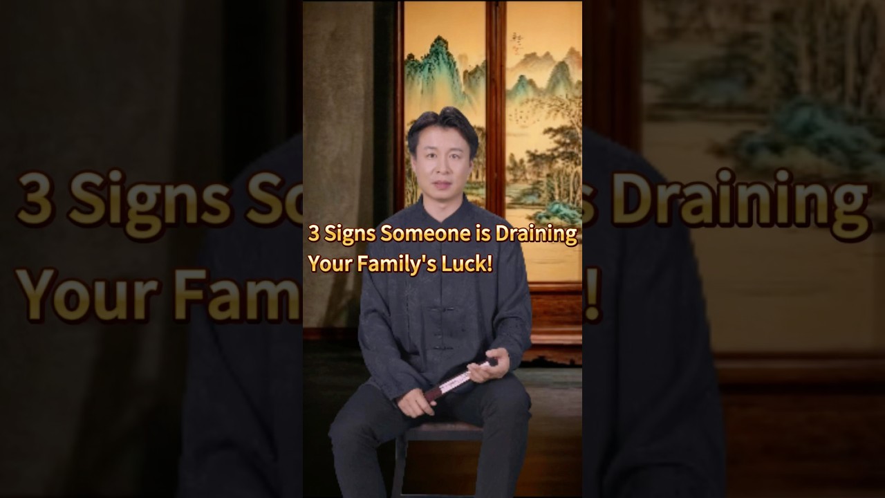 3 Signs Someone is Draining Your Family's Luck! 