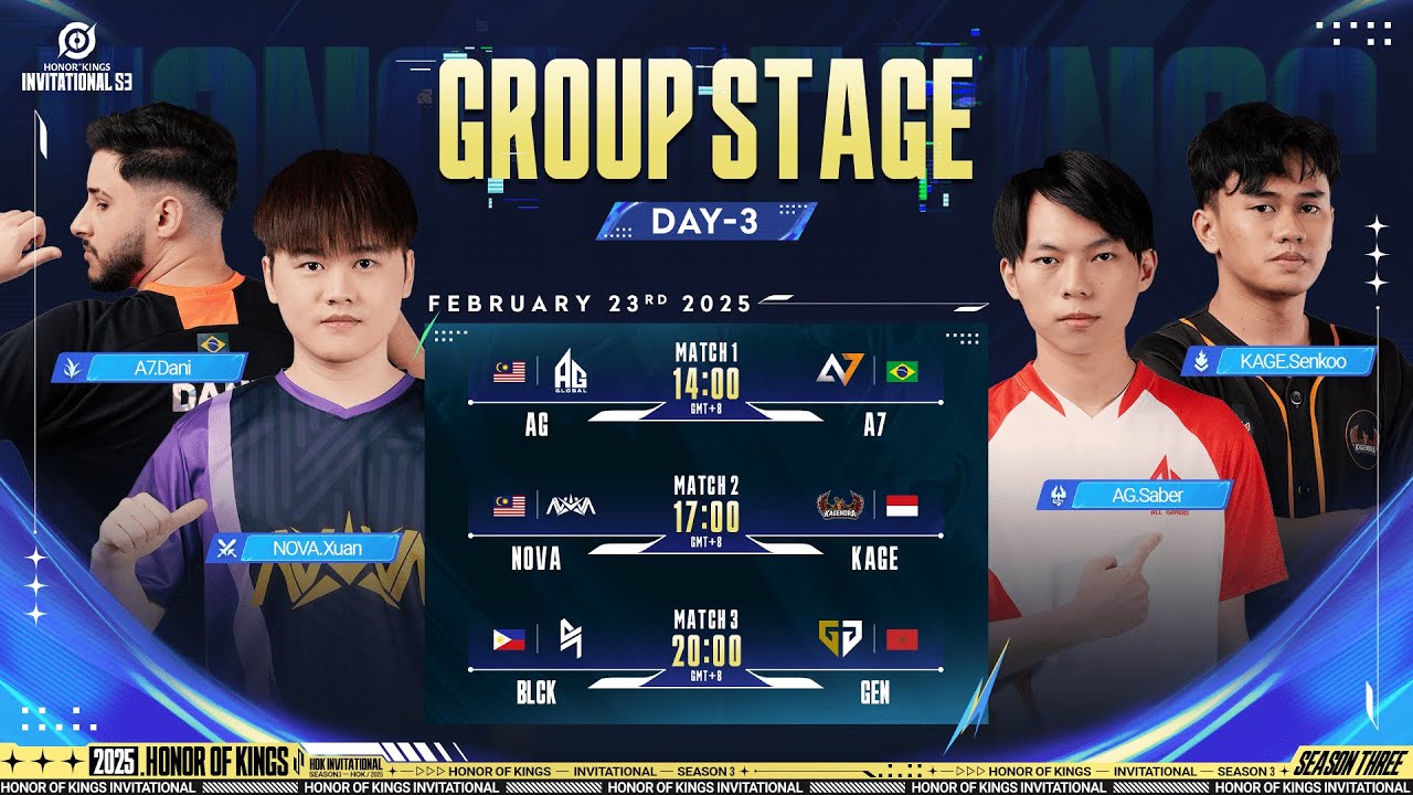 [EN] 2025 Honor of Kings Invitational S3 Group Stage Day 3