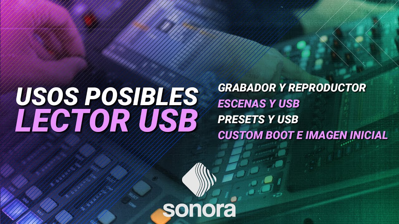 Behringer X32 - Qué puedes hacer con el lector USB
