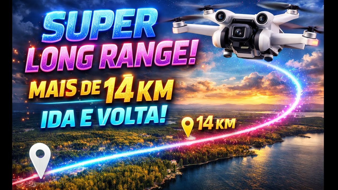 🚨 LOUCURA TOTAL! DJI MINI 3 PASSA DOS 7KM 🔥 | +14KM DE VOO… 🛩️ Será Que Voutou? 🚀 INSANO #DJIMINI3 