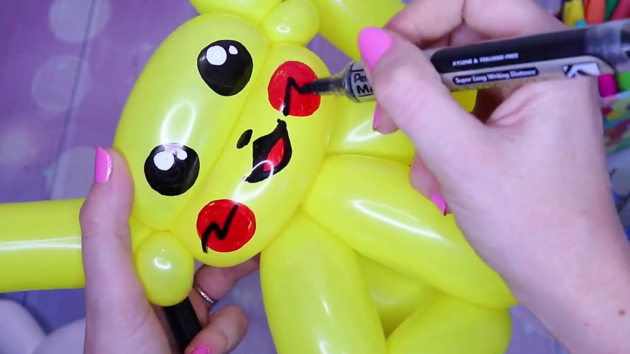 PIKACHU BALLOON ANIMAL // Balloon Twisting Demo