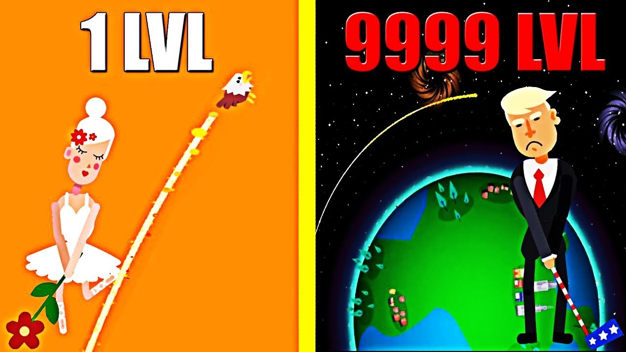 Golf Orbit! MAX LEVEL GOLF STRENGTH EVOLUTION! Orbit Golf Level 999? Pika Guyy