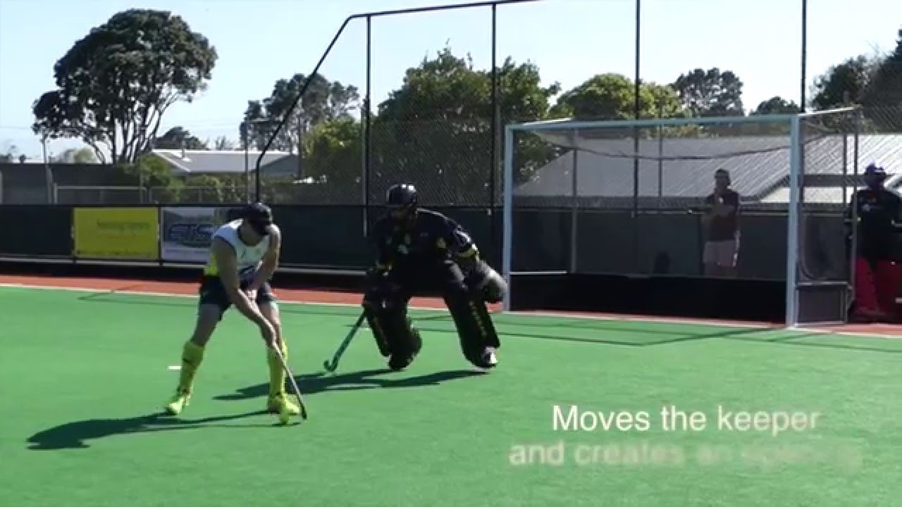 Glen Turner penalty shuttle run. Aussie mens hockey player GT shows us how it's done