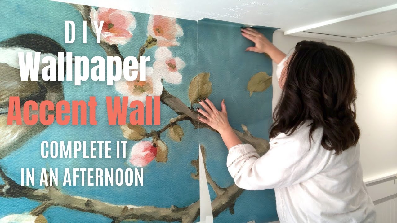 DIY Wallpaper Accent Wall - It's Easier Than You Think