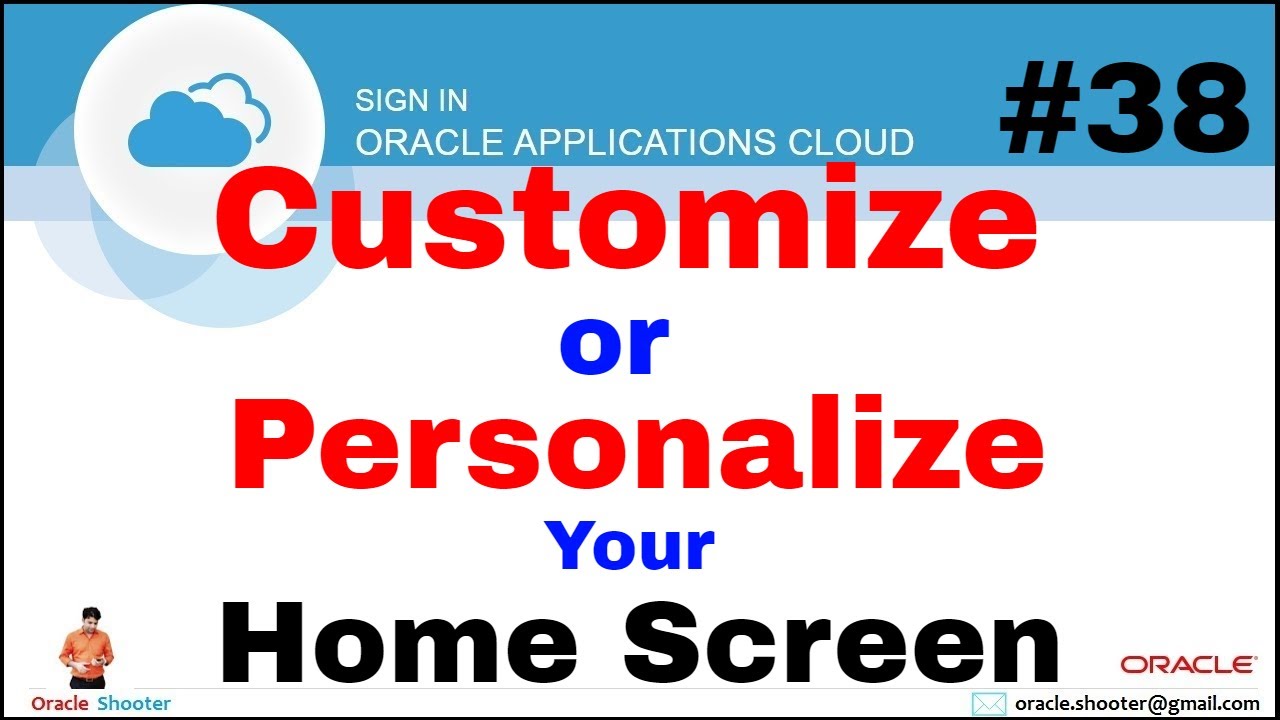 Oracle Fusion 38: How to customize or personalize Dashboard (Home Screen) in Fusion