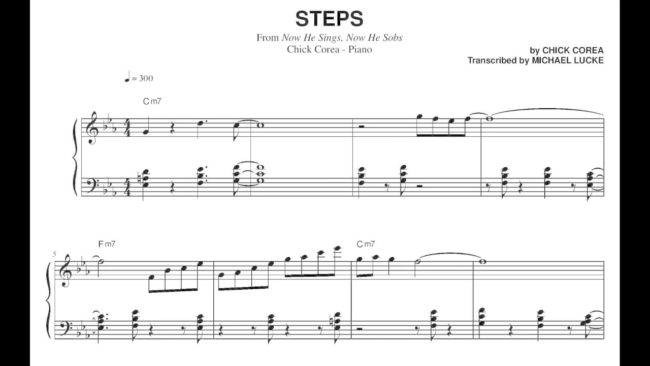 Chick Corea - Steps - Transcription