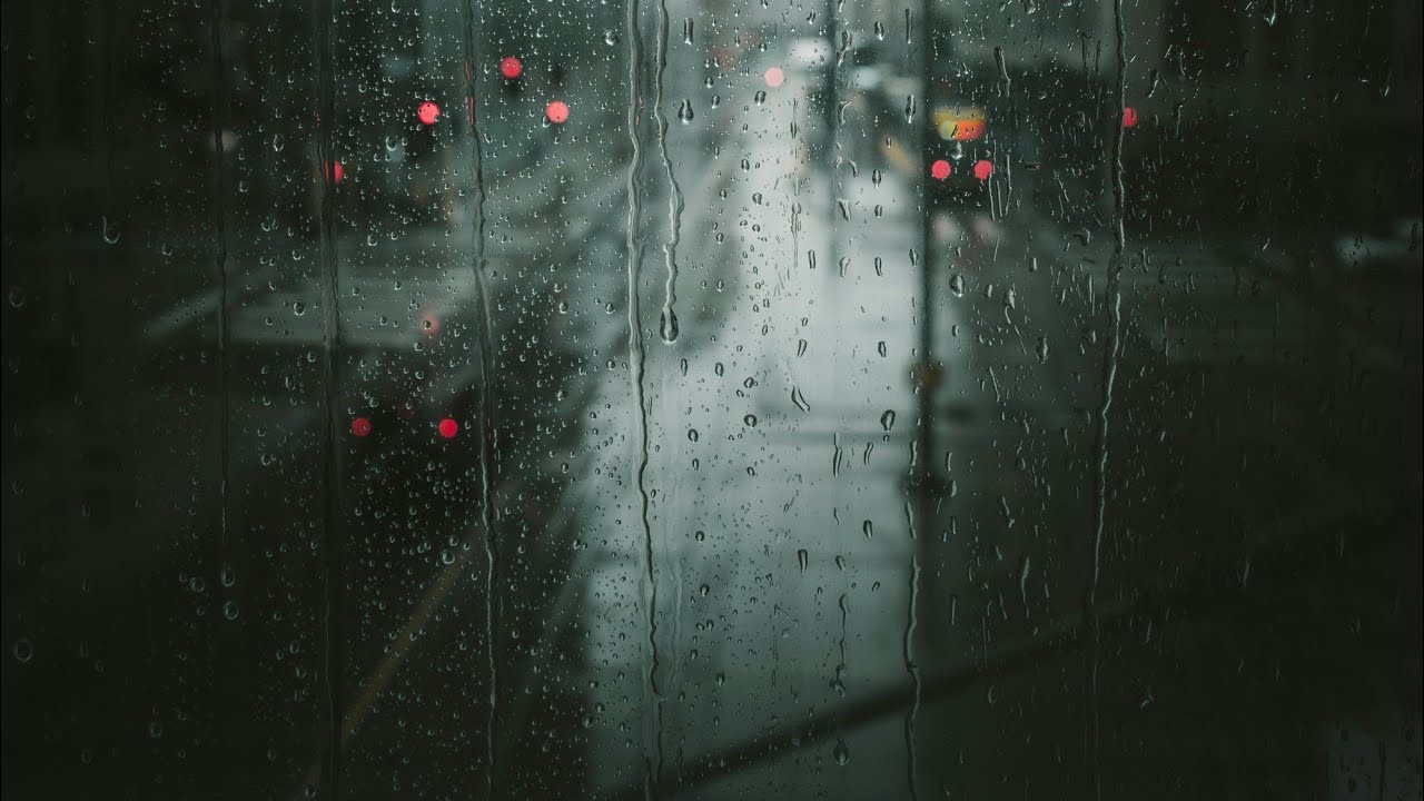 Rain with Drain Sounds 🌧️ | Black Screen | 3 Hours