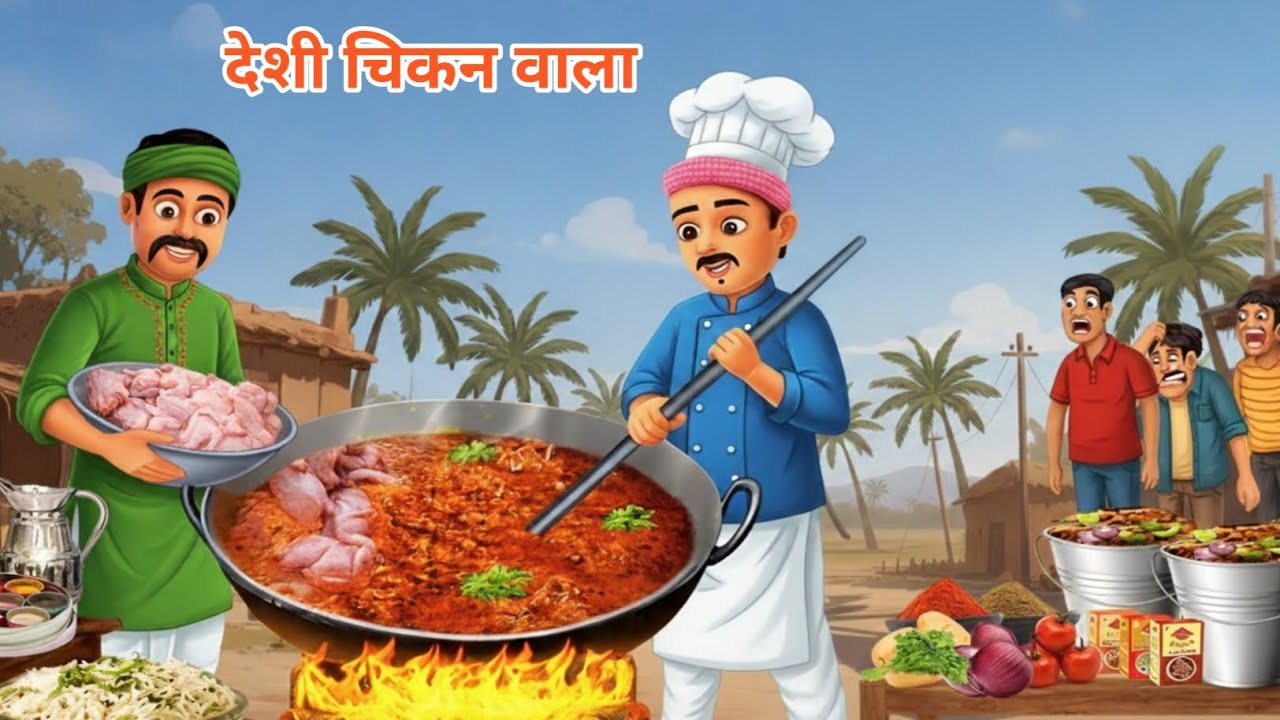  देसी तंदूरी चिकन | Desi Tandoori Chicken | hindi cartoon| Moral Stories| hindi kahaniyan 