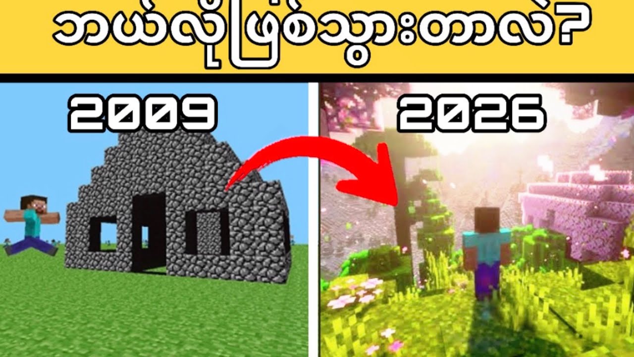 Minecraft ၏ ဆင့်ကဲပြောင်းလဲခြင်း အစအဆုံး in 5 Mins