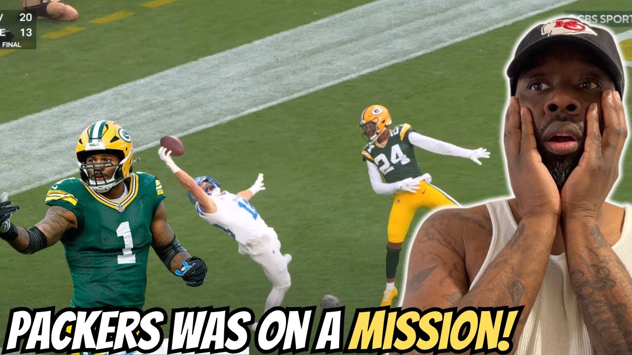 CHIEFS FANS REACTS! Lions vs Packers Game Highlights | 2025 Week 1