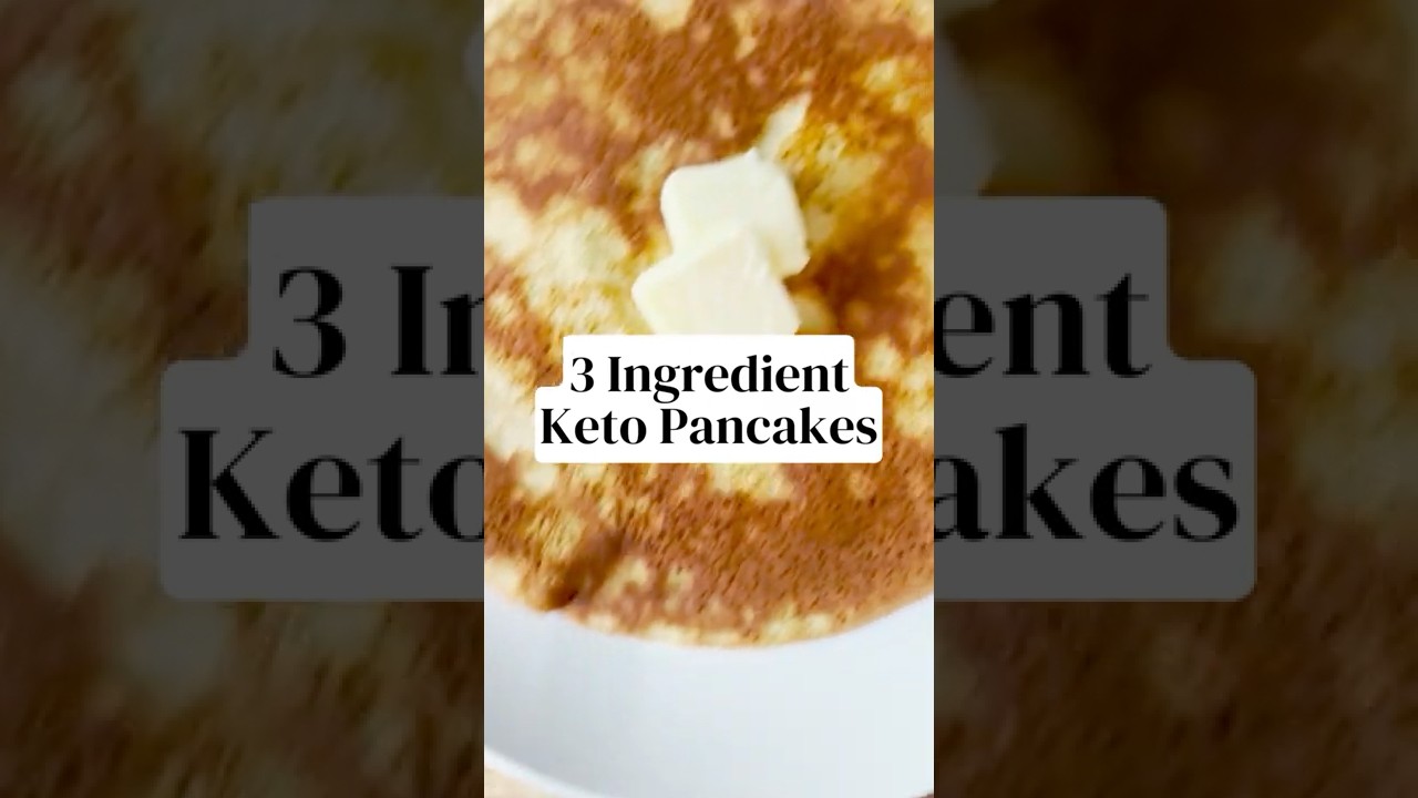 3 Ingredient Keto Cream Cheese Pancakes