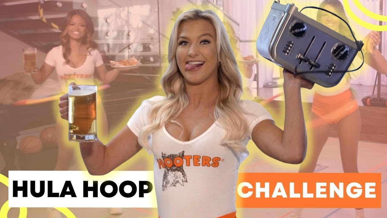 Hooters Models Hula Hoop Challenge