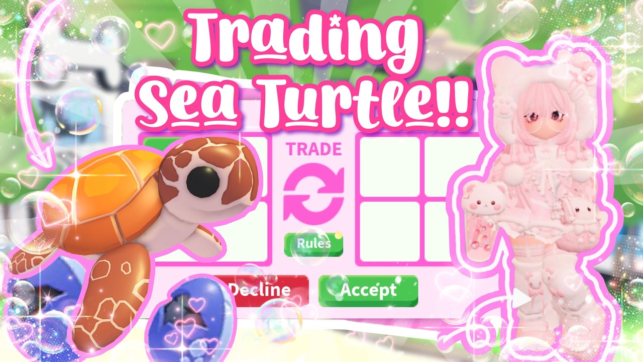 Trading NEW SEA TURTLE for OVERPAYS!! || Adopt Me Endangered Egg 2026 || peachyxmochi