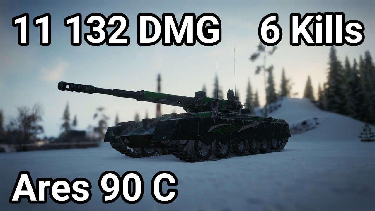 ARES 90 C: 11.1K DAMAGE 6 KILLS - RELENTLESS SHELL RAIN | WoT 2.1.1