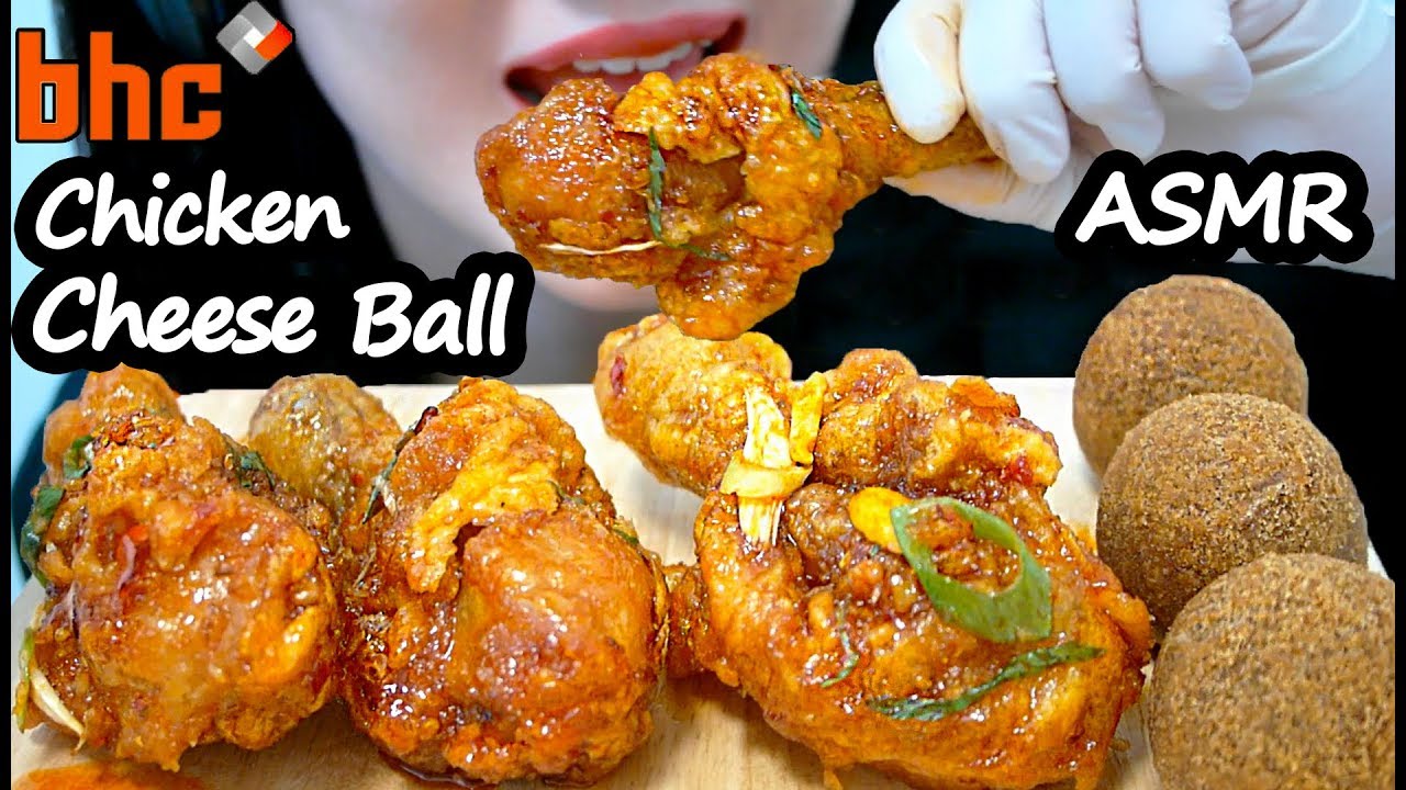 bhc 치하오 치킨 치즈볼 리얼사운드 먹방 ASMR Spicy Fried Chicken (EATING SOUNDS) No Talking MUKBANG
