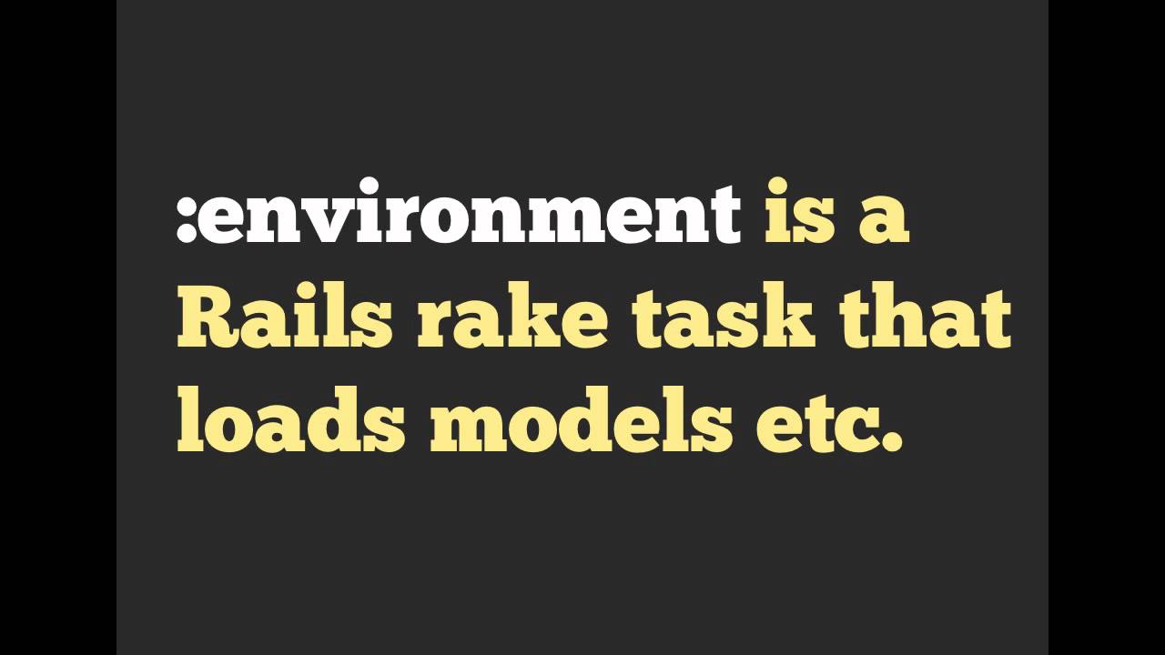 Intro to Rake