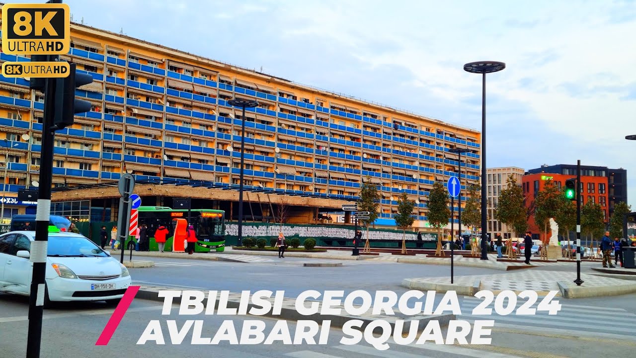 【8K】Georgia, Tbilisi / /Avlabari Square