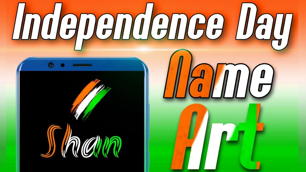 Independence Day Name Art Making || Deshi Tech