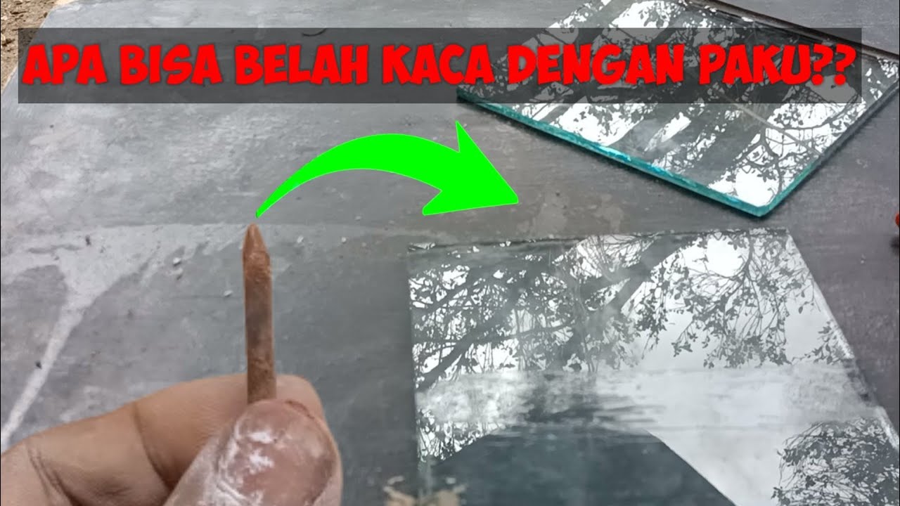 cara memotong kaca dengan paku hasilnya menakjubkan