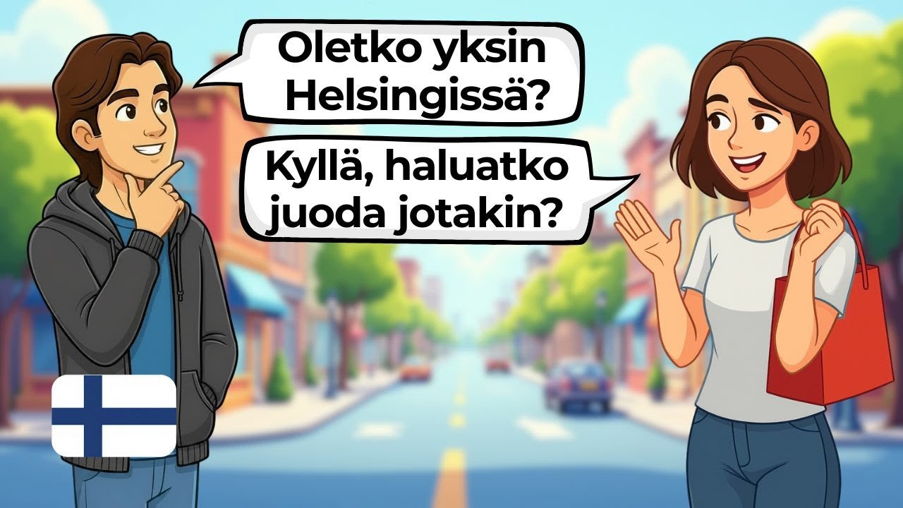 Легкие финские разговоры | Повседневные городские диалоги