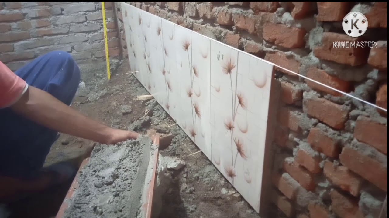 cara pasang keramik dinding kamar mandi#how to install bathroom wall tiles