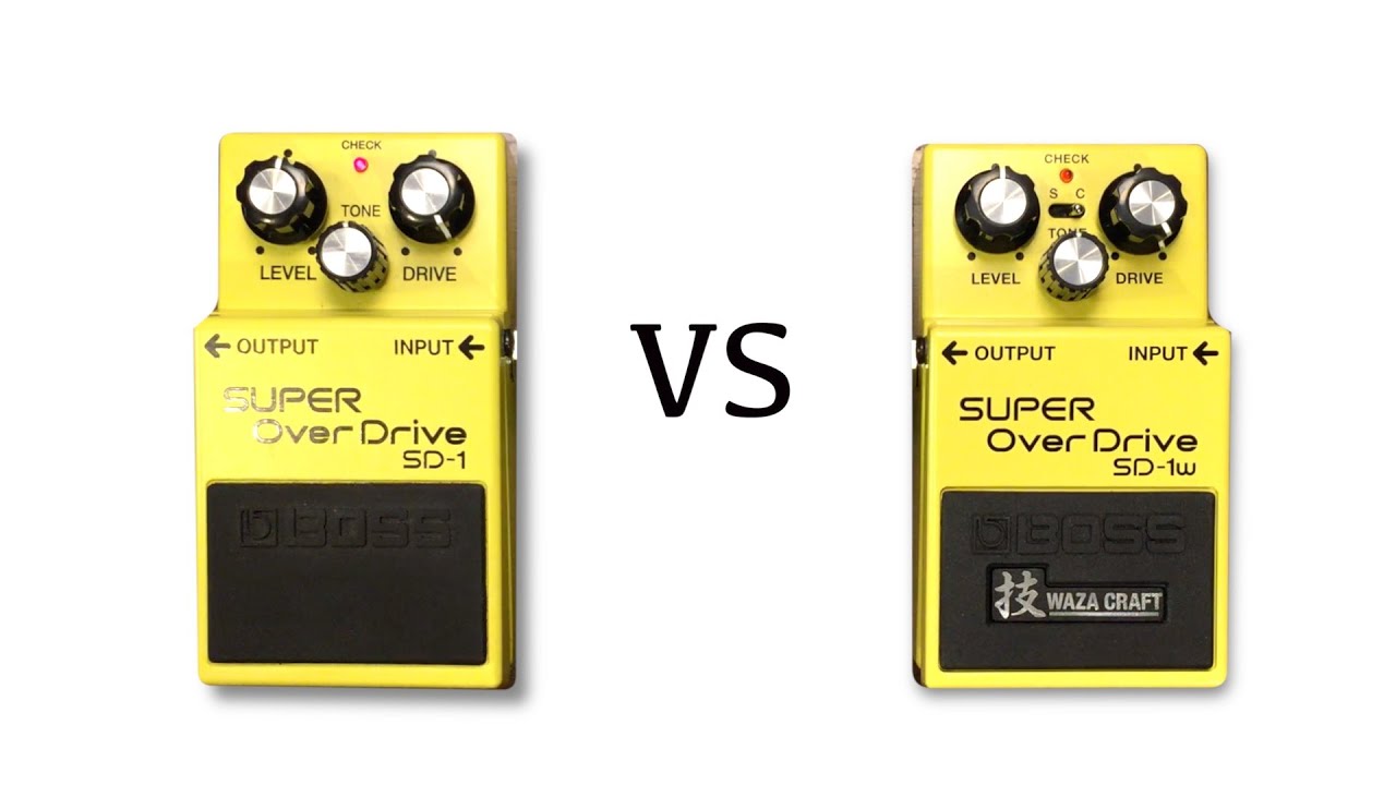 Waza Craft Boss SD-1w vs Super Overdrive SD-1