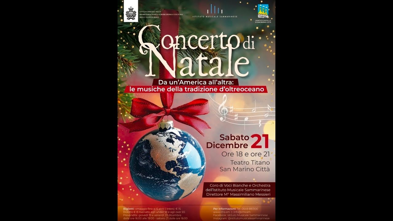 Concerto di Natale 2024 - Da un'America all'altra -  ore 18