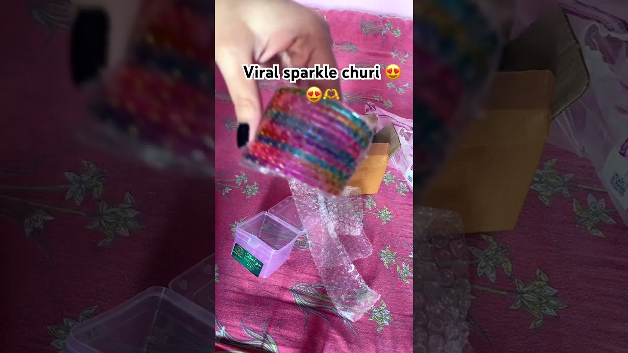Sparkle Churi from meesho #meesho #meeshofinds #unboxingvideo #shorts #jewellery