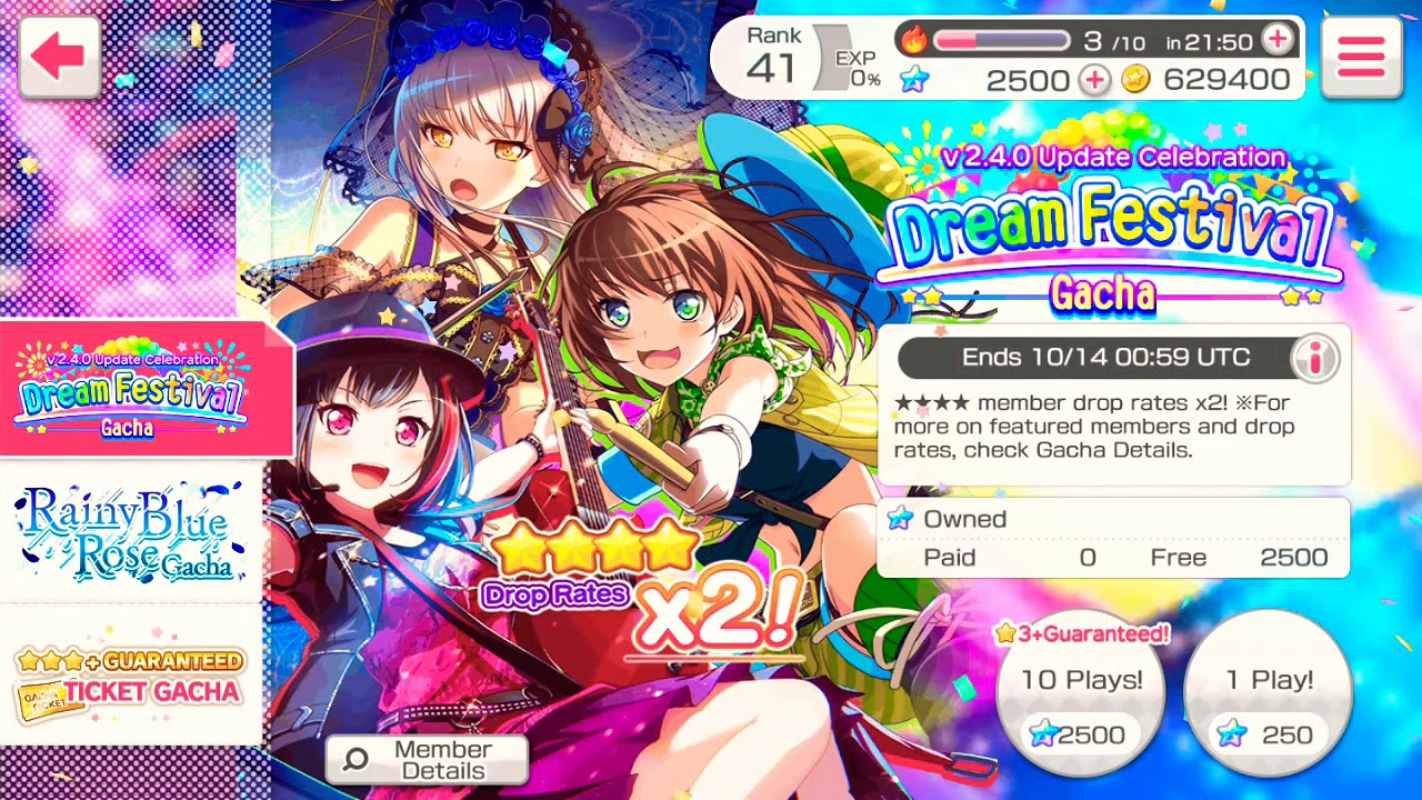 BANG DREAM GBP EN DREAM FESTIVAL GOTCHA | BANDORI EN | 2018