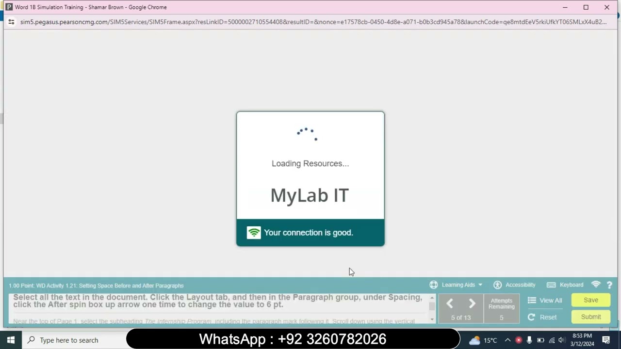 Word 1B Simulation Exam | Word 1B Simulation Exam | Complete Solution 100%