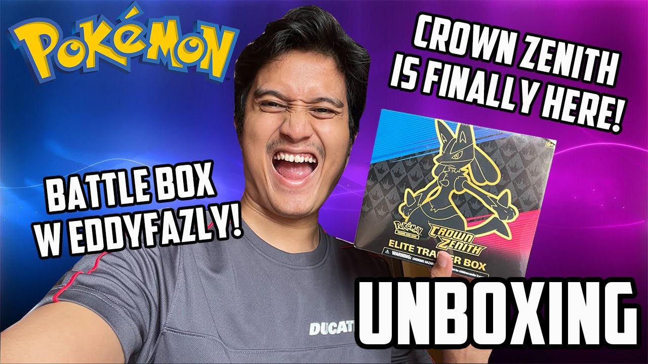 CROWN ZENITH ELITE TRAINER BOX UNBOXING! BATTLE BOX BERSAMA @eddyfazly !