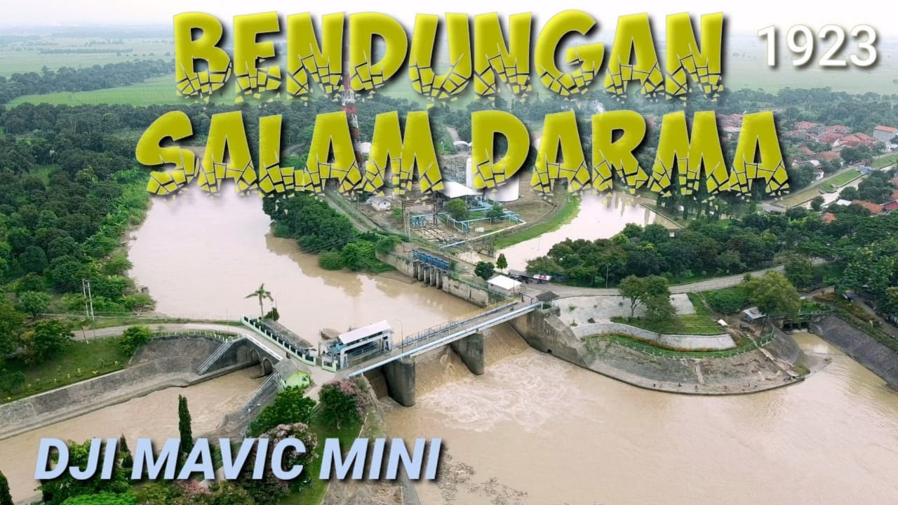 Bendungan Salam Darma Desa Bugis Tua Anjatan dari Zaman Kolonial Belanda ( Drone )