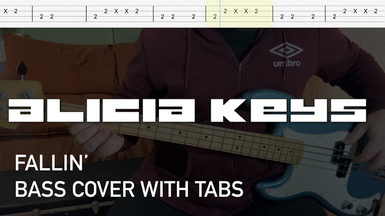 Alicia Keys - Fallin' (Bass Cover with Tabs)