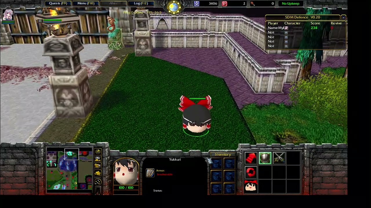 Scarlet Devil Mansion Defence V0.20 - Time stop , stop cả game