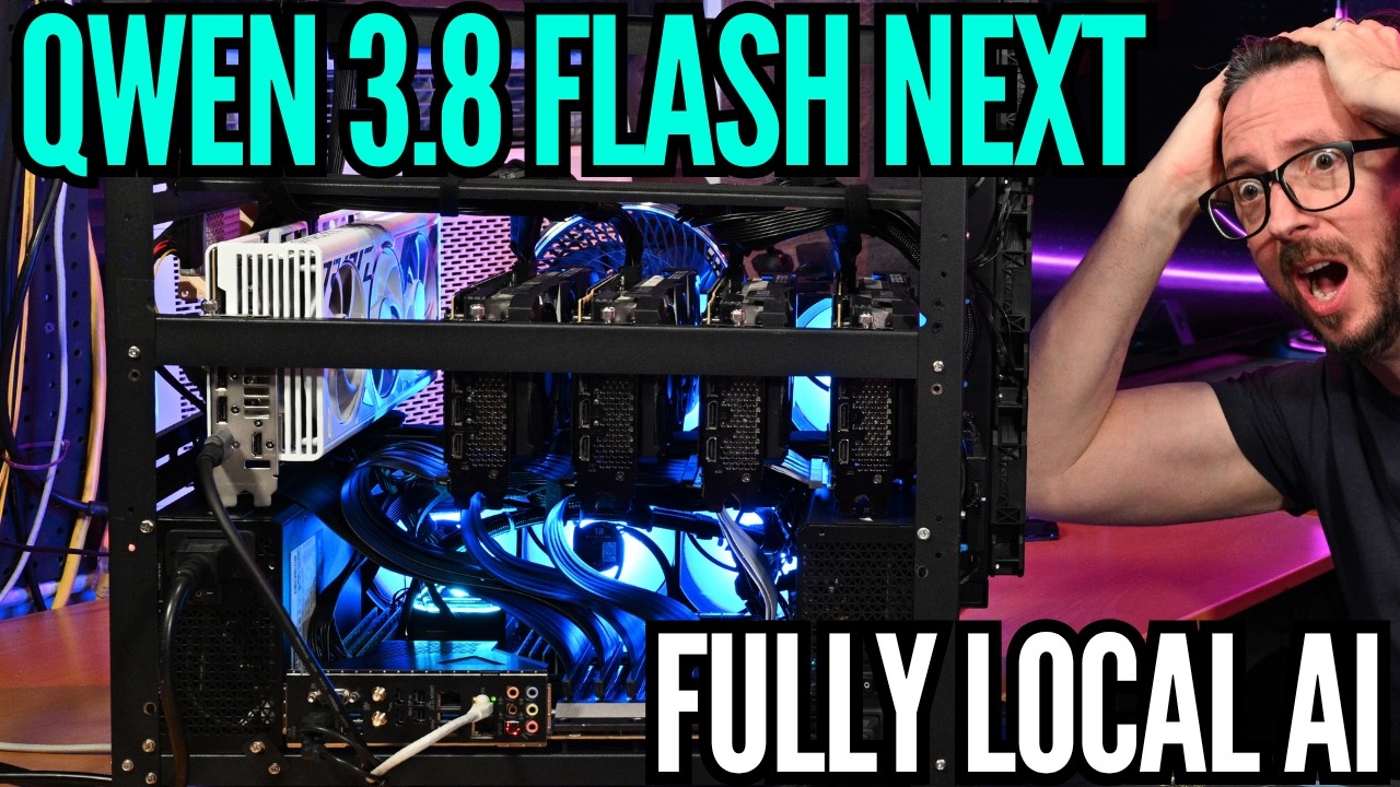 QWEN 3.8 Flash Next LOCAL AI Running