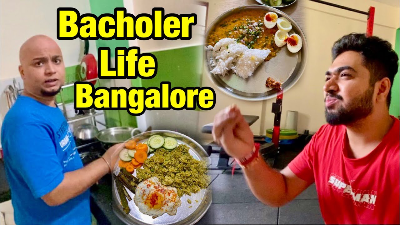 WE MADE 5 STAR Resturant Style Dal Tadka 😍Palak Rice Bhendi Fry| ಸಂಸಾರ ಸ್ಟಾರ್ಟ್ ಆತು | Bachelor Life