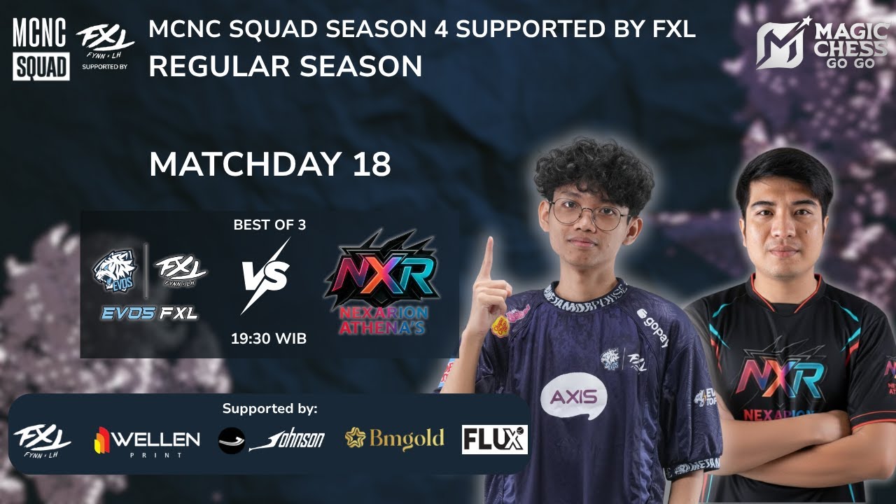 LIVE - MCNC SQUAD S4 SUPPORTED BY FXL !! EVOS FxL Vs NXR