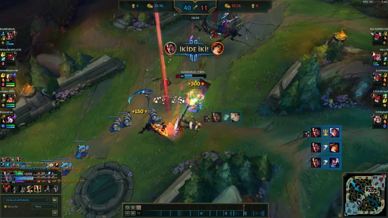 lol darius 1v5 pentakill ranked game