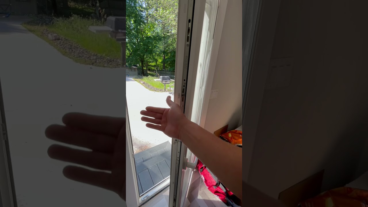 European patio single tilt and turn door with triple pane window