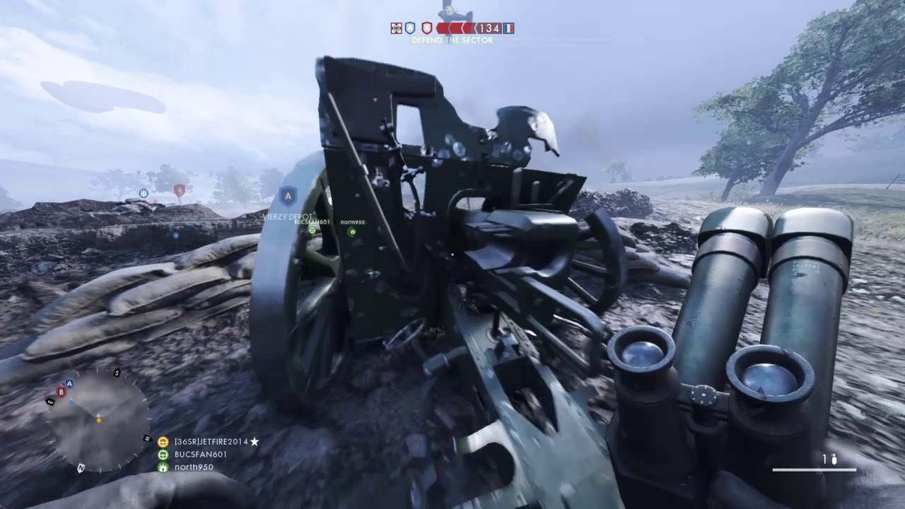 Battlefield 1: FK 96 Field Gun Sector Defense