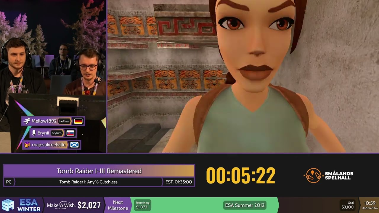 Tomb Raider I-III Remastered [Tomb Raider I: Any% Glitchless] by Mellow1892 - #ESAWinter26