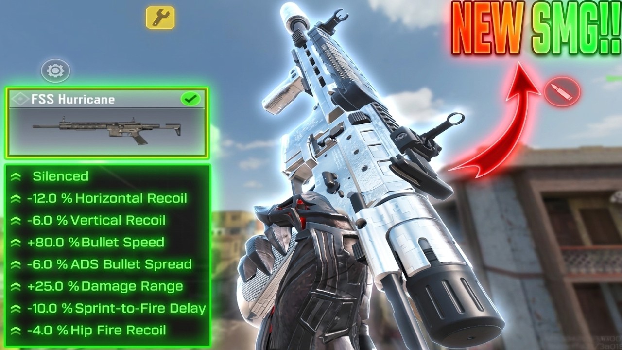 New FSS Hurricane Gunsmith is Amazing!! FSS Hurricane Loadout Destroying Meta In Cod Mobile