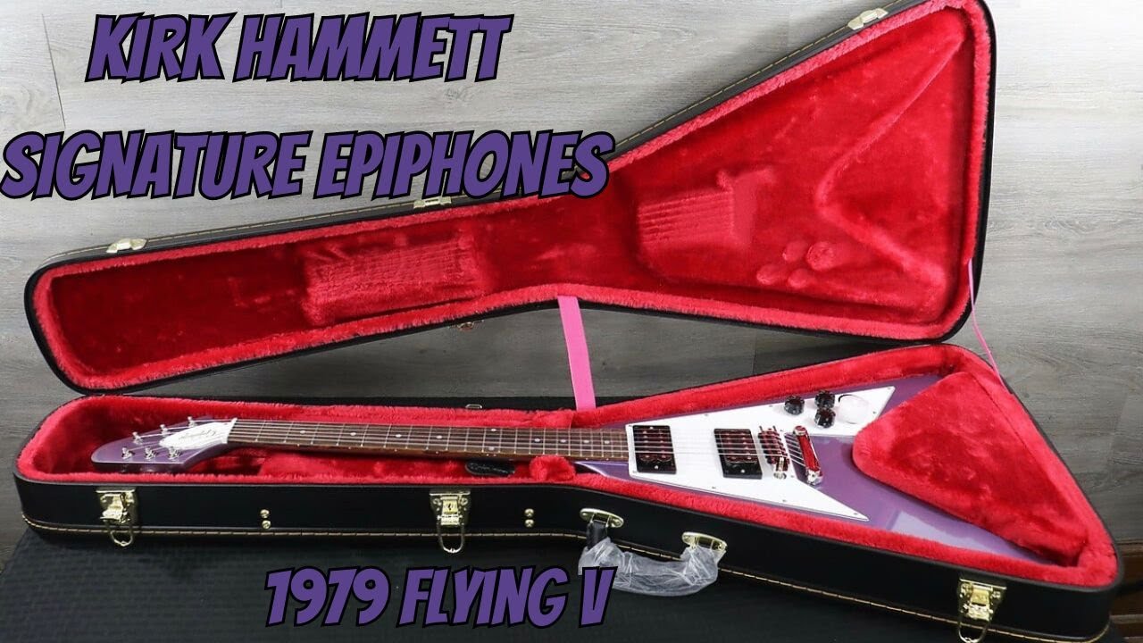 FIRST LOOK At KIRK HAMMETT EPIPHONE 1979 Flying V Guitars