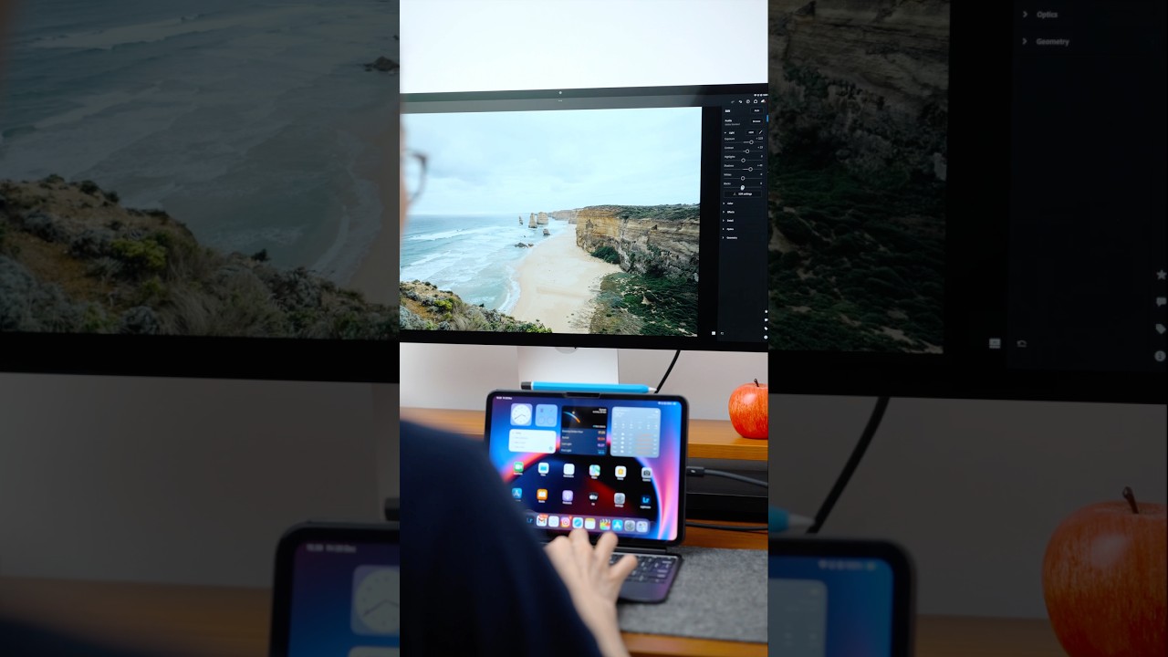 Setup iPad Pro M4 + Studio Display #shorts #apple #ipadpro #magickeyboard