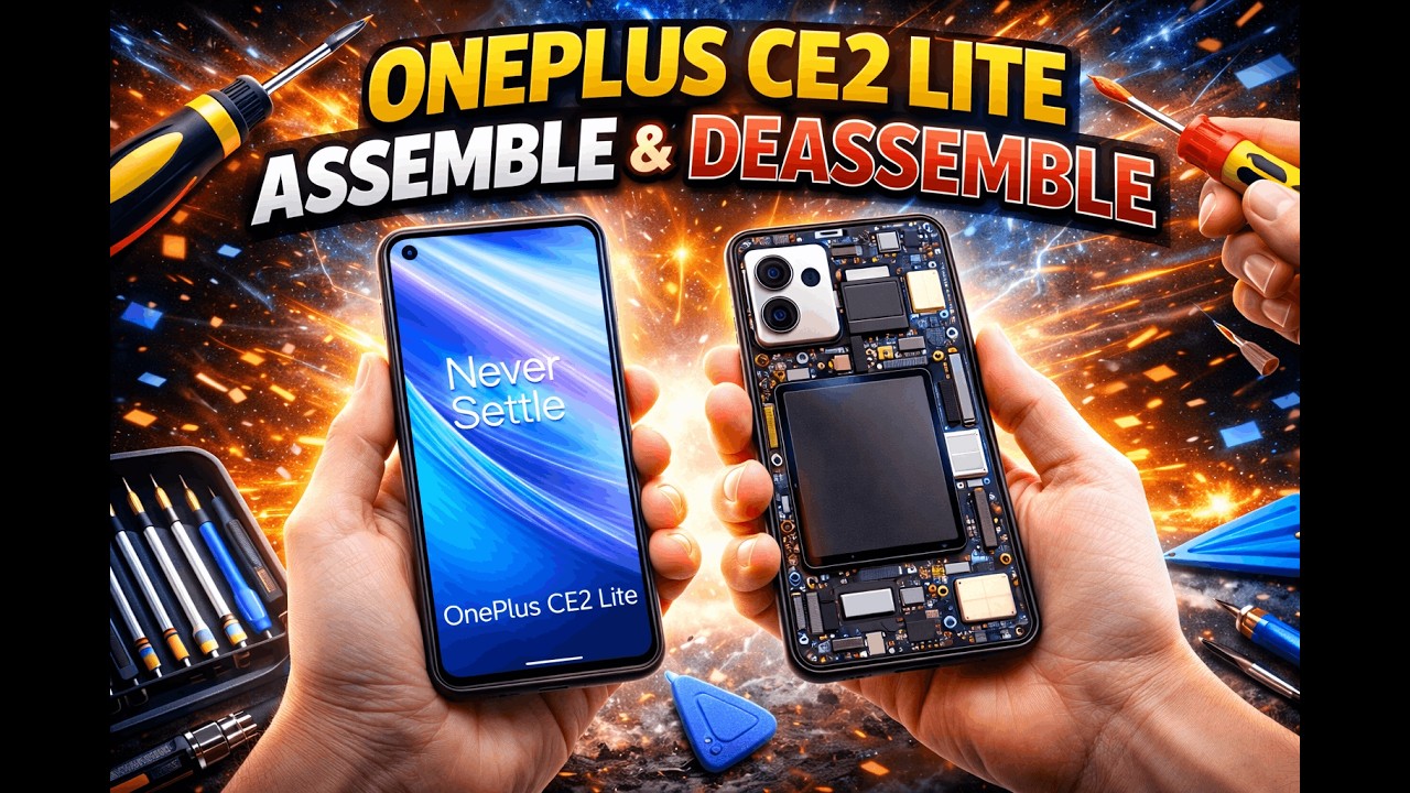 OnePlus CE 2 Lite Full Disassembly & Assembly 🔧 Step-by-Step Guide for Beginners