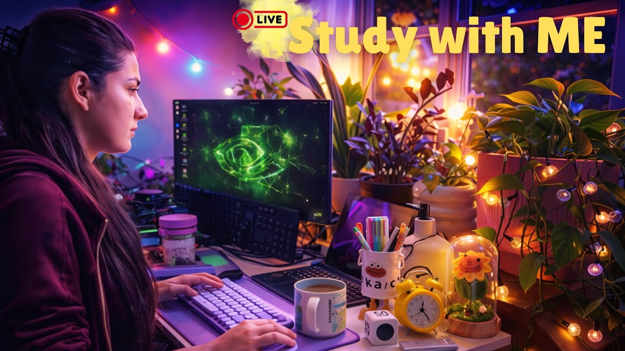 Live Study With Me | Long Deep Focus Session | Cozy Desk Ambience
