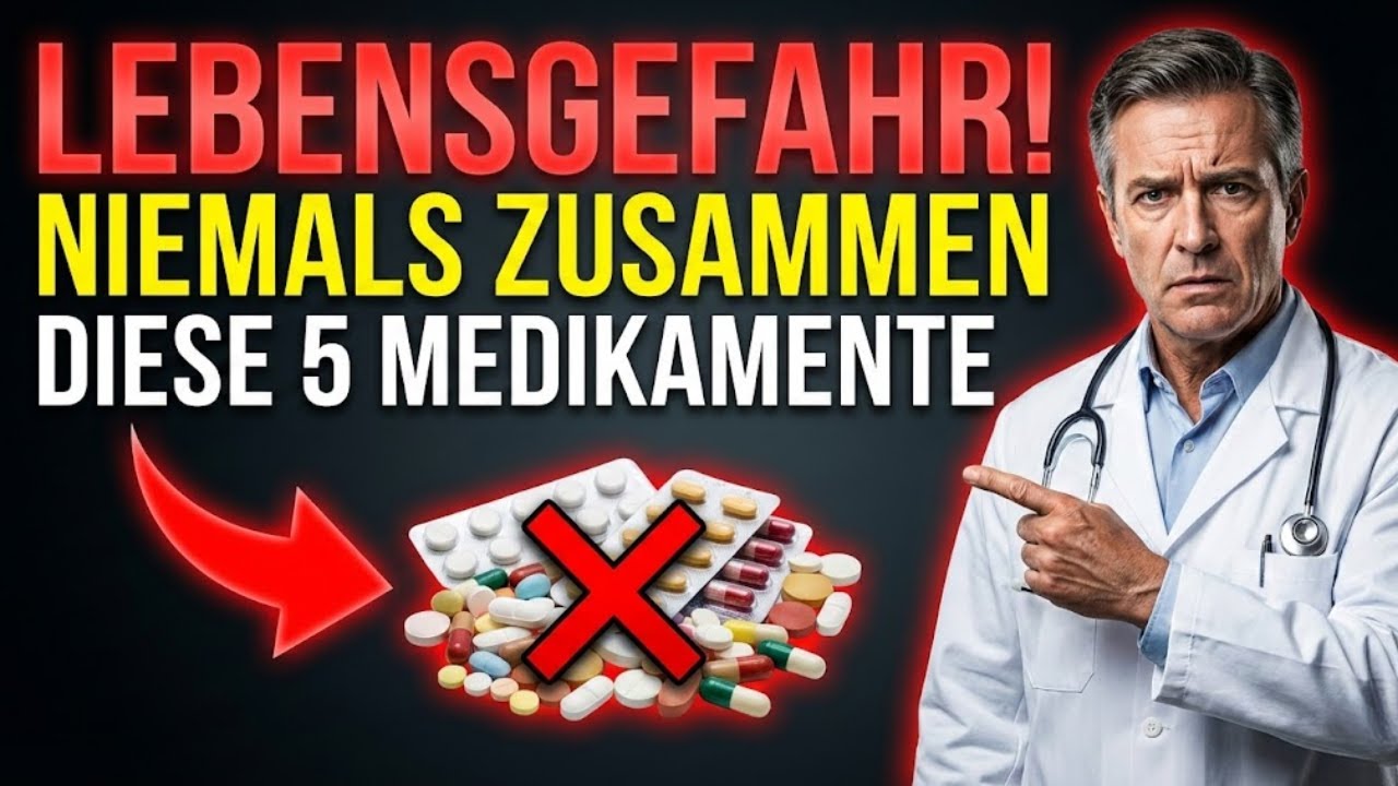 Lebensgefahr! Nehmen Sie diese 5 Medikamente NIEMALS zusammen